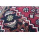 Ręcznie tkany dywan Bidjar Kanchipur 100% wełna 160x225cm Indie piękny perski wzór klasyczny czerwony