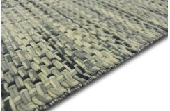 Wełniany przeplatany dywan w warkocze Brinker Carpets WOMAD 220 wart 4 600 zł 160x230cm niebieski INNY 3D gruby