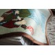 100% jedwab obrazkowy lśniący dywan z Chin śliczny ręczny chodniczek 47x90cm