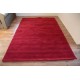 Gładki owoczesny 100% wełniany dywan w czerwieni 2x3m promocja