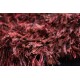 Puszysty dywan shaggy z wełny filcowanej i poliesteru 165x235m Indie ręcznie tkany tanio nasycony ceglasty