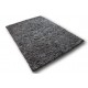 Puszysty dywan shaggy z wełny filcowanej i poliesteru 165x235m Indie ręcznie tkany tanio brąz i szary