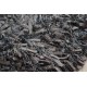 Puszysty dywan shaggy z wełny filcowanej i poliesteru 165x235m Indie ręcznie tkany tanio brąz i szary