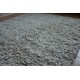 Gruby dywan shaggy z wełny filcowanej i poliesteru 165x235m Indie ręcznie tkany tanio jasny ecru