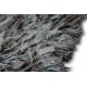 Piękny dywan shaggy z wełny filcowanej i poliesteru 165x235m Indie ręcznie tkany tanio beżowe pasy