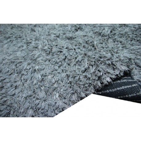 Szary dywan wełna filcowana i poliester tanio 165x235cm