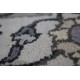 Szary indyjski dywan w palmety i pnącza kwiatowe klasyczny ok 160x230cm