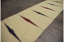 Turkmeński, etniczny wełniany dywan afgański - chodnik 60x270cm