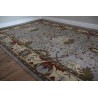 Klasyczny dywan z perskim wzorem wełna 155x245cm kwiatowy szary