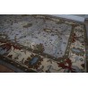 Klasyczny dywan z perskim wzorem wełna 155x245cm kwiatowy szary