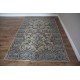 Brązowo-zary indyjski dywan wełniany z pięknym wzorem perskim 155x245cm