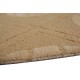 Żółty nowoczesny dywan wełniany 245x300cm ręcznie tkany z Indii 2cm gruby geometryczny