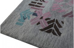 100%wełna gruby dywan z Indii nowoczesny 240x240 wielki salonowy szary