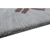 100%wełna gruby dywan z Indii nowoczesny 240x240 wielki salonowy szary