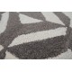 Beżowo-brązowy nowoczesny gruby dywan indyjski geometryczny 270x360cm