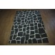 Grafitowy piękny nowoczesny dywan wełniany z jedwabnymi wstawkami 160x230cm