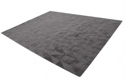 Beżowy tani dywan wełniany z Indii wielki 275x365cm dwupoziomowy ręcznie tkany