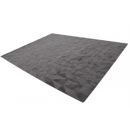 Beżowy tani dywan wełniany z Indii wielki 275x365cm dwupoziomowy ręcznie tkany