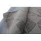 Antracyt/szary tani dywan wełniany z Indii wielki 275x365cm dwupoziomowy ręcznie tkany