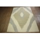 Nowoczesny wełniany dywan z Indii ręcznie tkany 180x270cm piękny wzór beż/szary