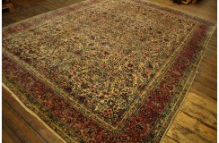 Jedyny bogty perski dywan Kerman Lawer 300x400cm 100% wełna 360000 węzłów/m2 beżowy