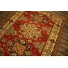 Królewska czerwień dywan Kazak tkany ręcznie przez Nomadów 170x220cm