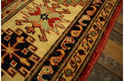 Królewska czerwień dywan Kazak tkany ręcznie przez Nomadów 170x220cm
