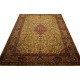 Wielki luksusowy dywan Kashan (Keszan) Old z Iranu 100% wełna 3x4m tradycyjny perski oryginał beżowy pólantyczny
