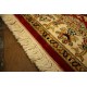 Indyjski dywan ręcznie tkany Kaszmir z czytego jedwabiu 77x124cm Jedwab naturalny klasyczny czerwony