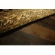 Czarny luksusowy dywan Kashmir z Indii 100% czysty jedwab ręcznie tkany 80x128cm