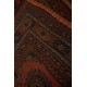 Oryginalny dywan z Afganistanu 70 letni polantyczny kobierzec 100% wełna monochromatyczny 84x184cm