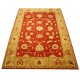 Czerwony oryginalny ręcznie tkany dywan Ziegler Farahan z paksitanu 100% wełna ok 170x240cm ekskluzywny