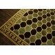Beżowo-niebieski gustowny nietypowy dywan Ziegler Pakistan ręcznie tkany 207x261cm