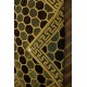 Beżowo-niebieski gustowny nietypowy dywan Ziegler Pakistan ręcznie tkany 207x261cm