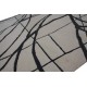 Beżowy dywan z szarymi nowoczesnymi wzorami 2cm gruby 240x300cm Indie
