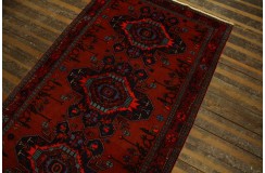 Dywan unikatowy 100% wełna ręcznie tkany z Azerbejdżanu 121x207cm