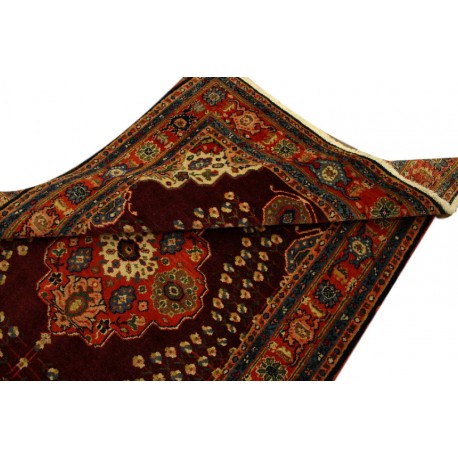 Kaukaski unkatowy gęsto tkany dywan Azerbejdżan Rosja 122x188cm kwiatowy medalion