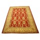 Dwukolorowy czerwony oryginalny ręcznie tkany dywan Ziegler Farahan z paksitanu 100% wełna ok 190x260cm ekskluzywny