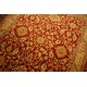 Dwukolorowy czerwony oryginalny ręcznie tkany dywan Ziegler Farahan z Pakistanu 100% wełna ok 222x262cm ekskluzywny