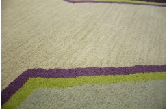 100% wełna gruby dywan z Indii 150x240cm kolorowy design