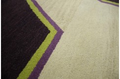 100% wełna gruby dywan z Indii 150x240cm kolorowy design