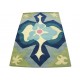 Nowoczesny wełniany dywan Floral z Indii ręcznie taftowany 150x240cm kolorowy geometryczny abstrakcyjny