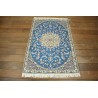 Ręcznie tkany dywan Nain 9la Habibian z Iranu 90x150cm niebieski