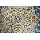 Nain 9la Habibian gęsto ręcznie tkany dywan z Iranu wełna + jedwab ok 90x150cm niebieski