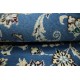 Nain 9la Habibian gęsto ręcznie tkany dywan z Iranu wełna + jedwab ok 90x150cm niebieski
