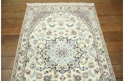 Ręcznie tkany dywan Nain 9la Habibian z Iranu 100x150cm beżowy