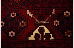 Turkmeński, etniczny wełniany dywan afgański Kunduz 170x240cm gęsty