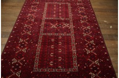 Turkmeński, etniczny wełniany dywan afgański Kunduz 170x240cm gęsty
