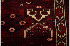 Turkmeński, etniczny wełniany dywan afgański Kunduz 170x240cm gęsty