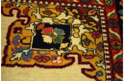 Etniczny wełniany dywan afgański 120x180cm gęsty antyk